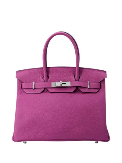 Pre-owned Hermes 2017 Togo Birkin Retourne 30 Handbag In Purple