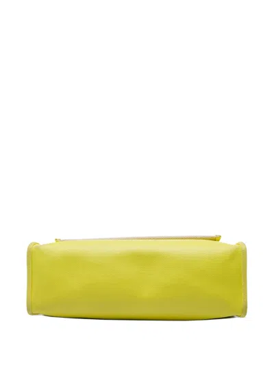 Pre-owned Hermes 2017 Toile H Berline Herbag Zip 31 Satchel In Yellow