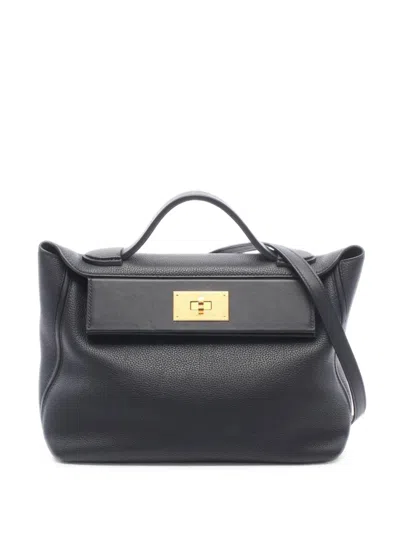 Pre-owned Hermes 2018 29 24/24 Tote Bag In 黑色