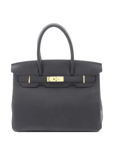 Pre-owned Hermes 2018 30 Birkin Tote Bag In Black