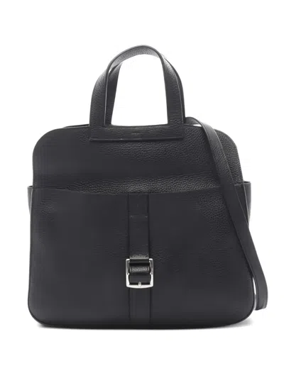Pre-owned Hermes 2018 Arzan 31 Leather Handbag In Black