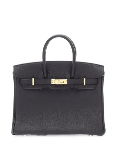 Pre-owned Hermes 2018 Birkin 25 Togo Tote Bag In Black