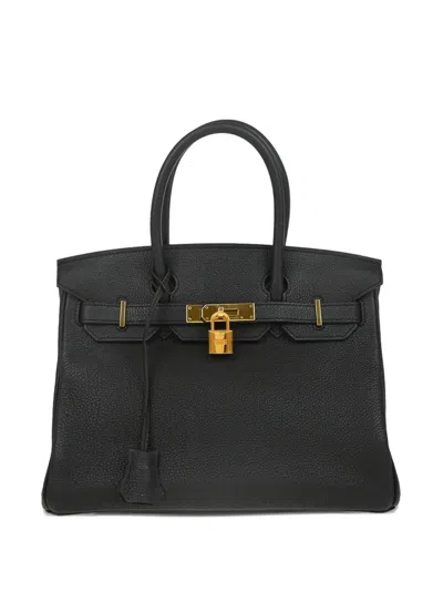 Pre-owned Hermes 2018 Birkin 30 Handbag In Black
