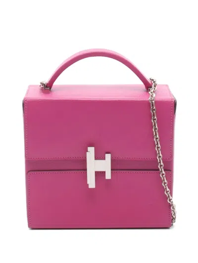Pre-owned Hermes 2018 Cinematic Magnolia Tote Bag In Pink
