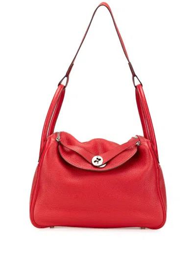 Pre-owned Hermes 2018 Clemence Lindy 30 Shoulder Bag