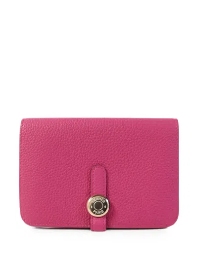 Pre-owned Hermes 2018 Dogon Wallet In Pink