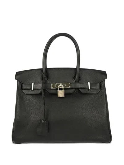 Pre-owned Hermes 2018 Evercalf Birkin 30 Handbag In Black