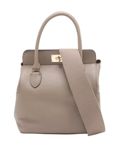 Pre-owned Hermes 2018 Evercolor Toolbox 20 Satchel In Grey