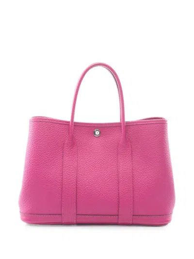 Pre-owned Hermes 2018 Garden Party Tpm Tote Bag In Pink