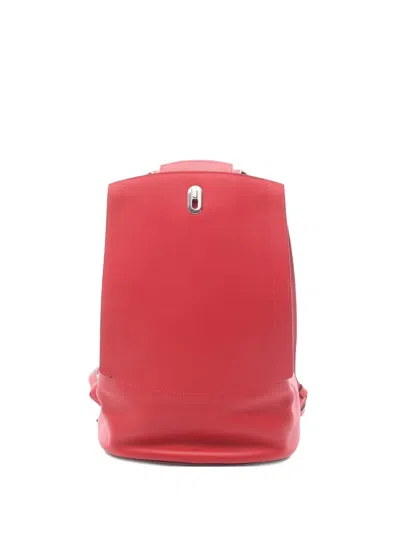 Pre-owned Hermes 2018 Leather Backpack In Red