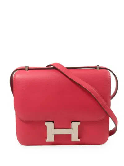 Pre-owned Hermes 2018 Mini Constance Satchel Bag In Pink