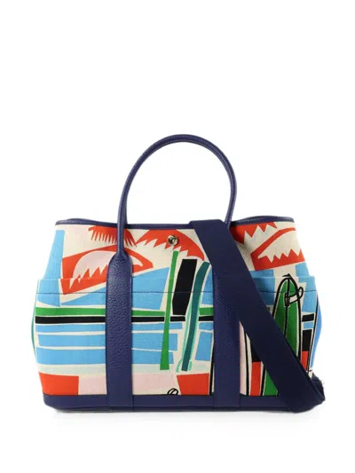 Pre-owned Hermes 2018 Pm Garden Party Tote Bag In Neutral