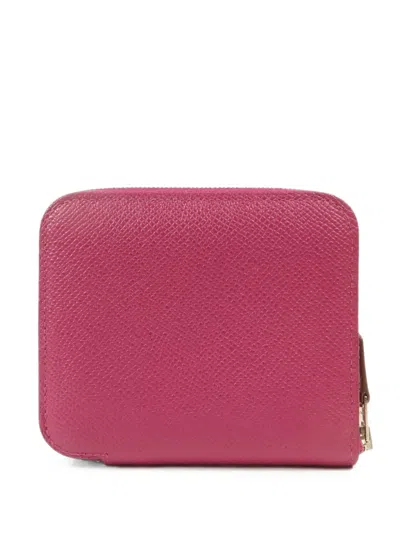 Pre-owned Hermes 2018 Silk In Wallet In Pink
