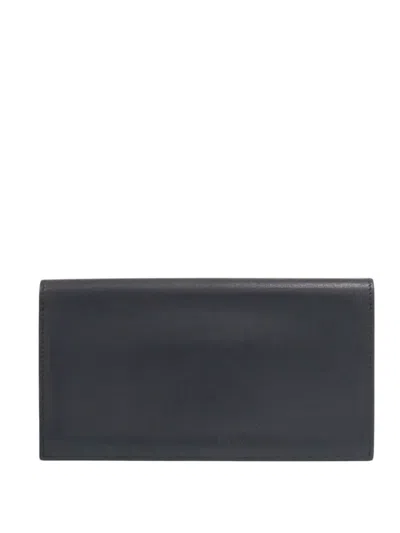 Pre-owned Hermes 2018 Swift Citizen Twill Wallet Long Wallets In Blue
