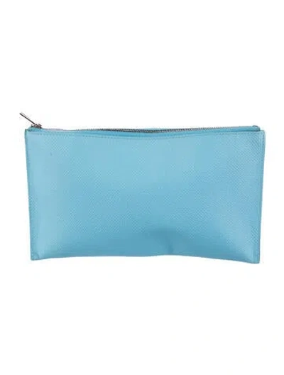 Pre-owned Hermes 2018 Wallet In Blue