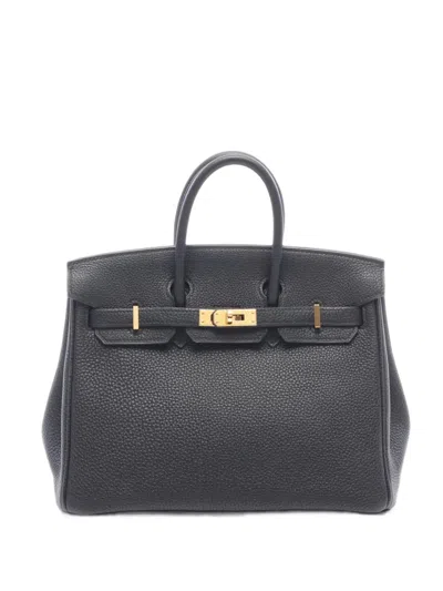Pre-owned Hermes 2019 25 Birkin Tote Bag In Black