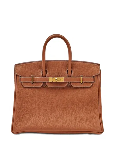 Pre-owned Hermes 2019 25 Birkin Tote Bag In Brown