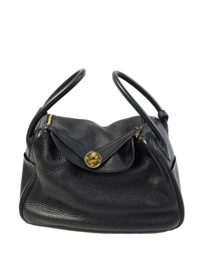 Pre-owned Hermes 2019 26 Lindy Tote Bag In Black