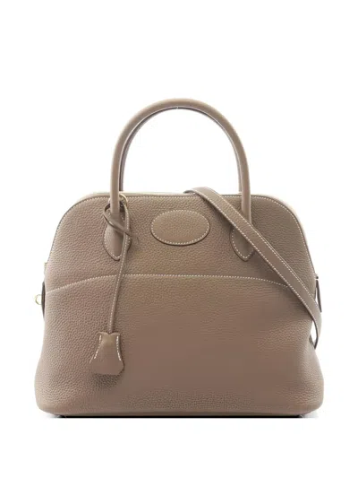 Pre-owned Hermes 2019 31 Bolide Tote Bag In Neutral
