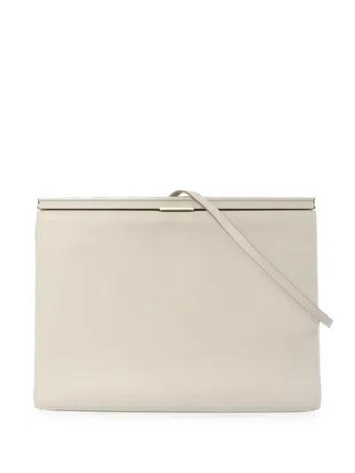 Pre-owned Hermes 2019 33 Clic-h Shoulder Bag In Neutral