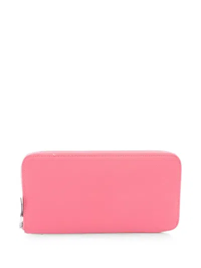 Pre-owned Hermes 2019 Azap Wallet In Pink