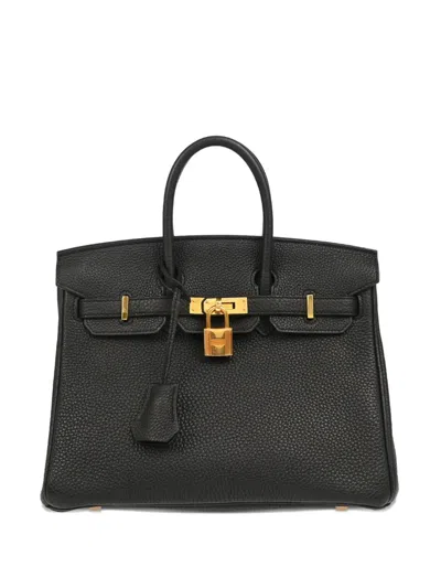 Pre-owned Hermes 2019 Birkin 25 Tote Bag In Black