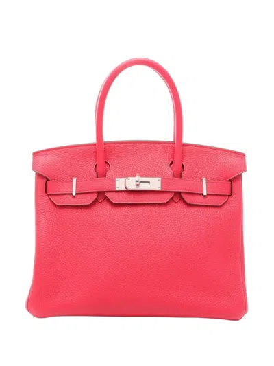 Pre-owned Hermes 2019 Birkin 30 Clemence Tote Bag In Pink