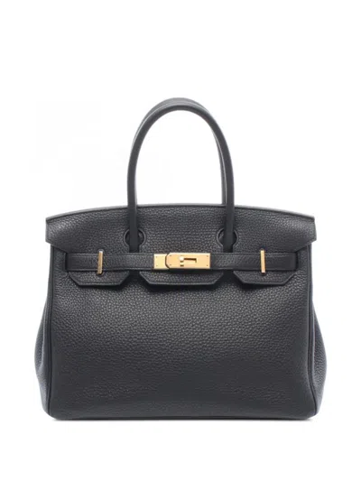 Pre-owned Hermes 2019 Birkin 30 Tote Bag In Black