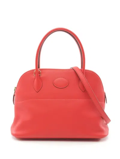 Pre-owned Hermes 2019 Bolide 27 Handbag In Red