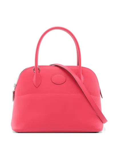 Pre-owned Hermes 2019 Bolide Handbag In Pink