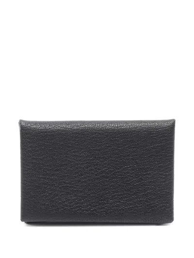 Pre-owned Hermes 2019 Calvi Wallet In Black
