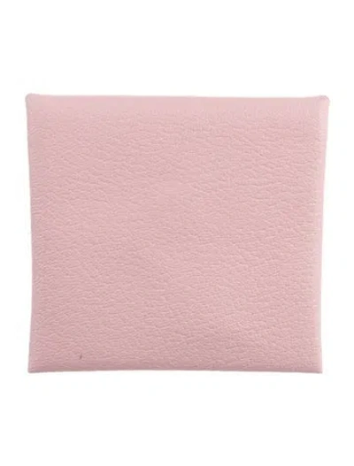 Pre-owned Hermes 2019 Card Holder In Pink