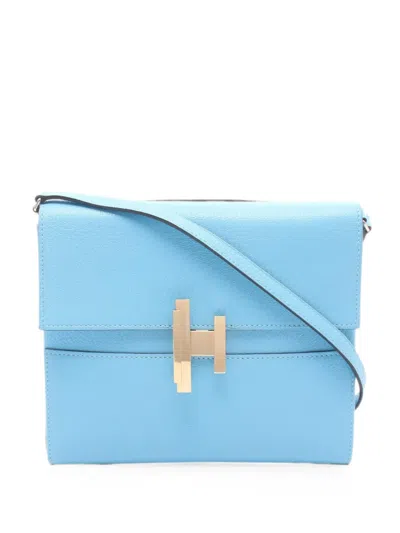 Pre-owned Hermes 2019 Cinhetic To Go Clutch Bag In Blue