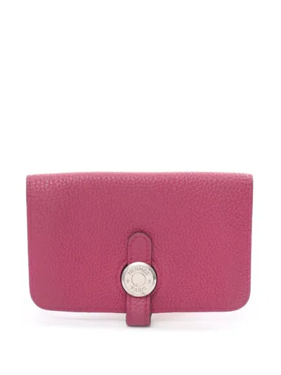 Pre-owned Hermes 2019 Dogon Coin Purse In Purple