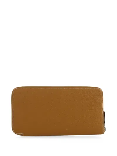 Pre-owned Hermes 2019 Epsom Leather Wallet In Neutral