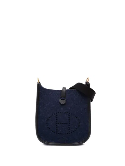 Pre-owned Hermes 2019 Feutre And Swift Evelyne Tpm Crossbody Bag