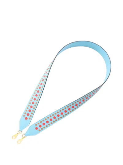 Pre-owned Hermes 2019 Hexagonal Leather Shoulder Strap In Blue