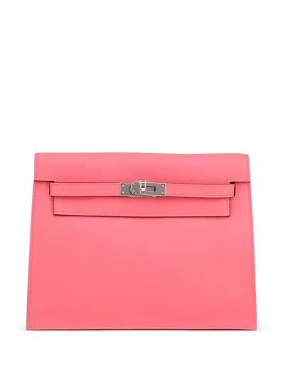 Pre-owned Hermes 2019 Kelly Danse Shoulder Bag In Pink