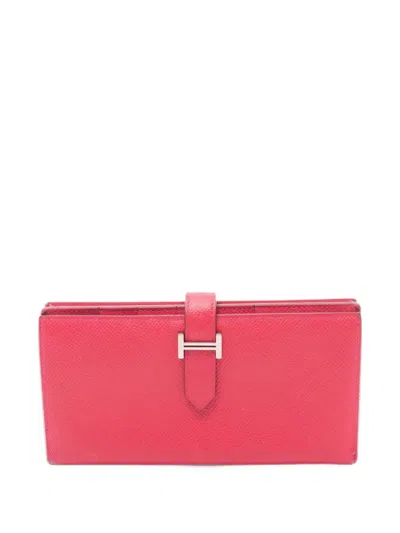 Pre-owned Hermes 2019 Leather Wallet In Pink