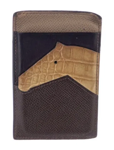 Pre-owned Hermes 2019 Les Petits Chevaux Card Holder In Multi