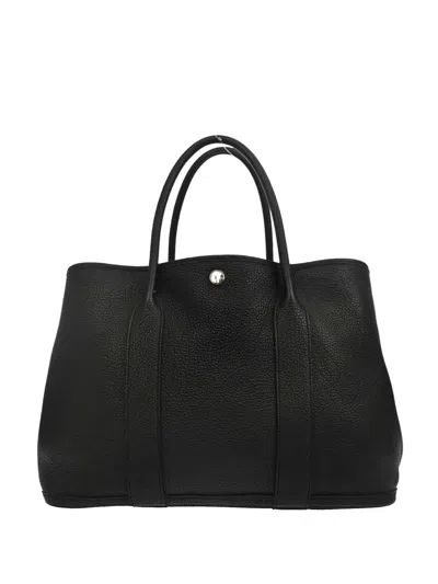 Pre-owned Hermes 2019 Negonda Garden Party Tote Bag In Black