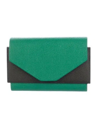 Pre-owned Hermes 2019 Passant Compact Wallet In Multi