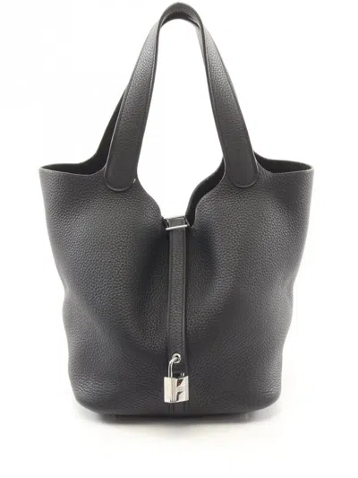 Pre-owned Hermes 2019 Picotin Mm Handbag In 黑色