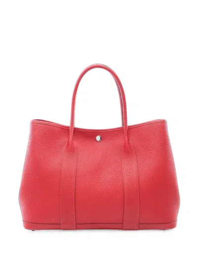 Pre-owned Hermes 2019 Pm Garden Party Tote Bag In レッド