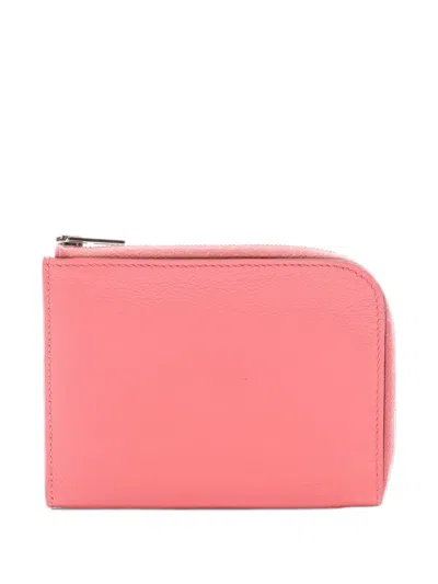 Pre-owned Hermes 2019 Remix Chevre Coin Purse In Pink
