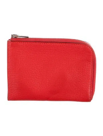 Pre-owned Hermes 2019 Remix Wallet In Red