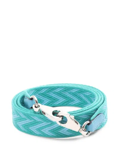 Pre-owned Hermes 2019 Sangle Zigzag Shoulder Strap In Green