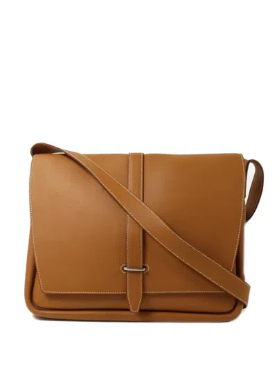Pre-owned Hermes 2019 Steve Light Messenger Bag In Neutral