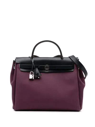 Pre-owned Hermes 2019 Toile Herbag Zip 31 Satchel