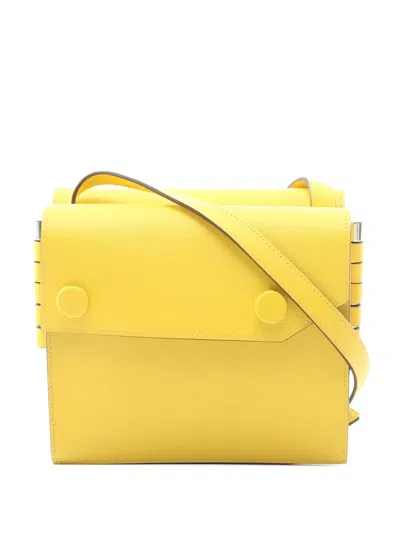Pre-owned Hermes 2019 Twins Shoulder Bag In Yellow